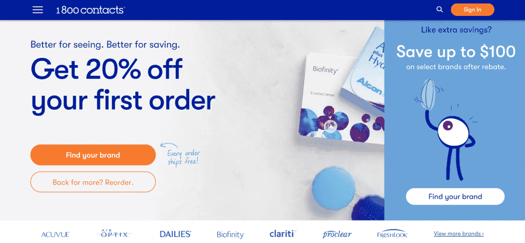 1800_Contacts_Website