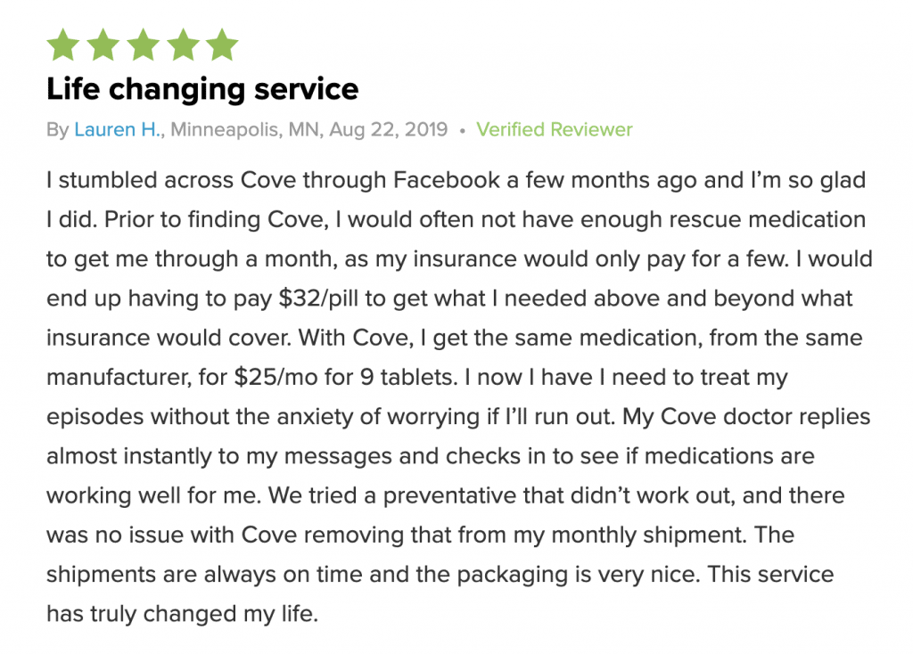 Cove Migraine Review