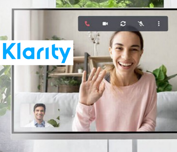 customer taking klarity online session