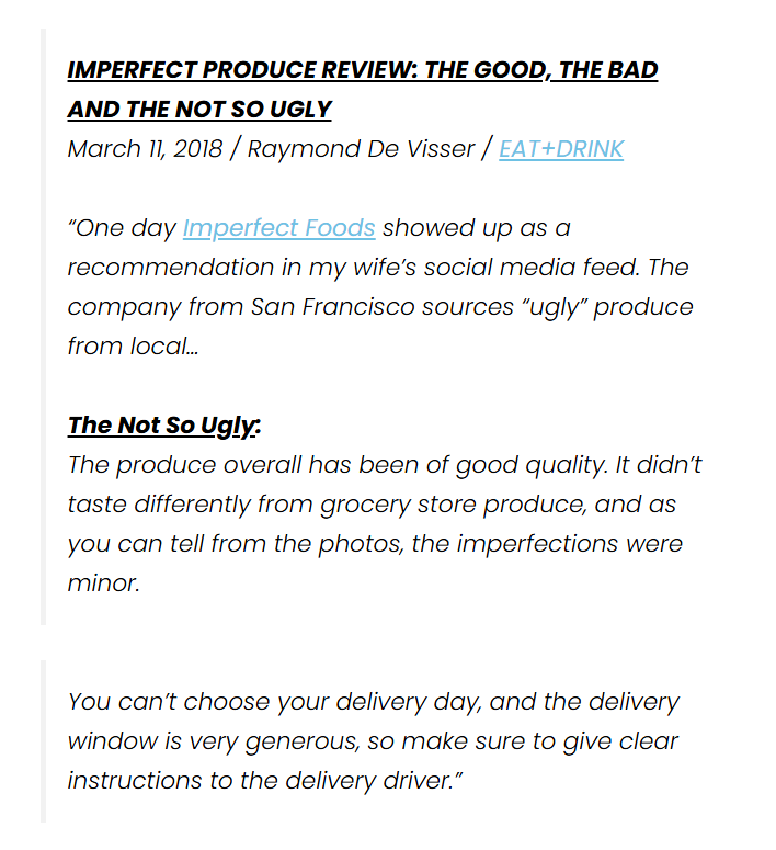 review imperfect